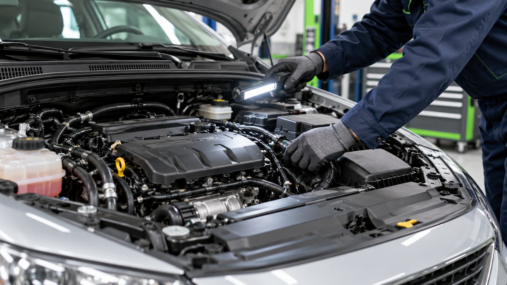 Boîtier de conversion E85 installé dans un compartiment moteur
